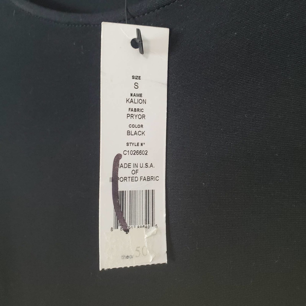 Theory NWT Kalion black mini dress small - Picture 6 of 7